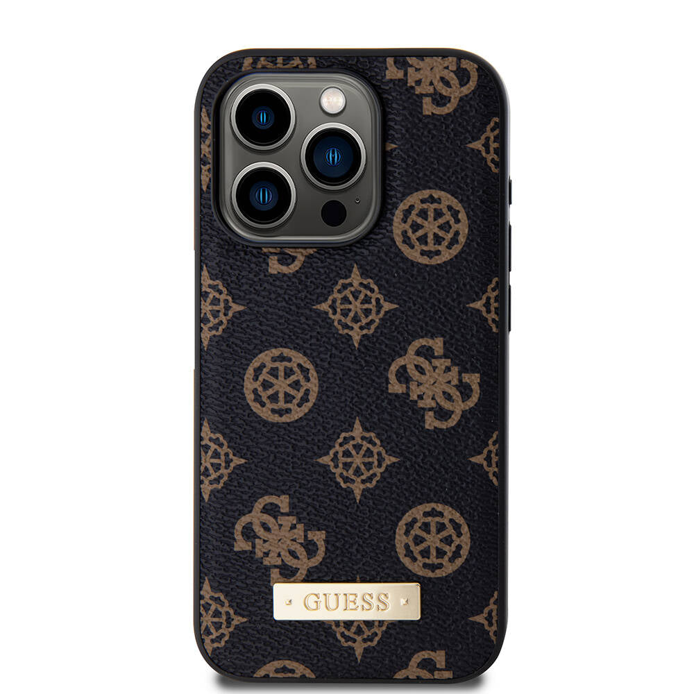 Guess iPhone 14 Pro Magsafe Şarj Özellikli PU Deri Metal Logolu Telefon Kılıfı - 9 Guess iPhone 14 Pro Magsafe Şarj Özellikli PU Deri Metal Logolu Telefon Kılıfı - 9